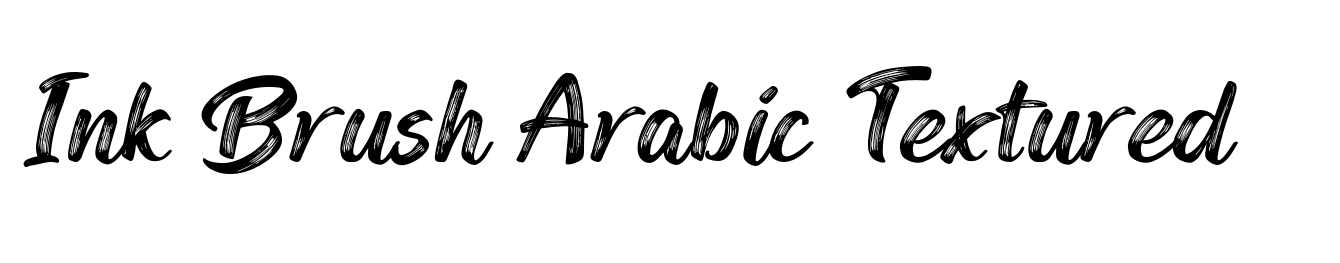 Ink Brush Arabic Textured